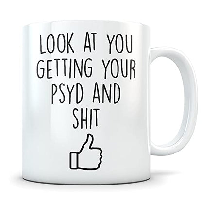 PSYD graduation gift graduates Funny | Ceramic Coffee Mug | 11 OZ