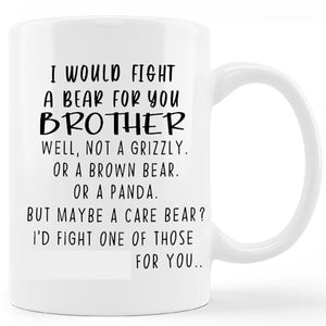 Brother Birthday Gift Funny | Ceramic Coffee Mug | 11 OZ
