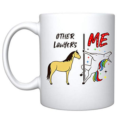 Lawyer Unicorn Funny Unique Other Vs Me Law | Ceramic Coffee Mug | 11 OZ