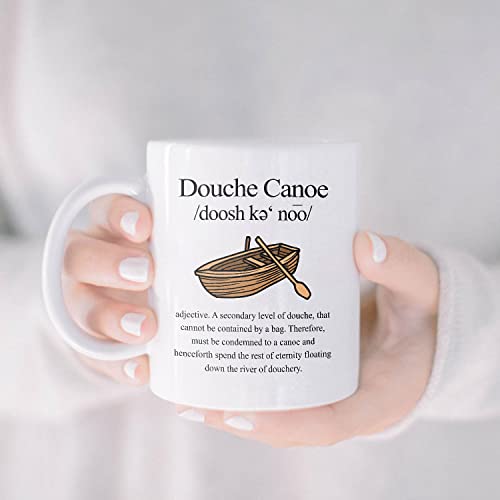 Douche Canoe Funny For Nen Joke Christmas | Ceramic Coffee Mug | 11 OZ