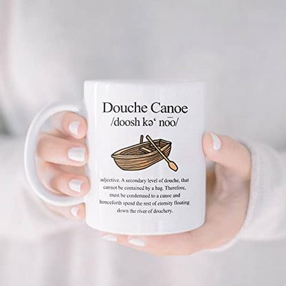 Douche Canoe Funny For Nen Joke Christmas | Ceramic Coffee Mug | 11 OZ