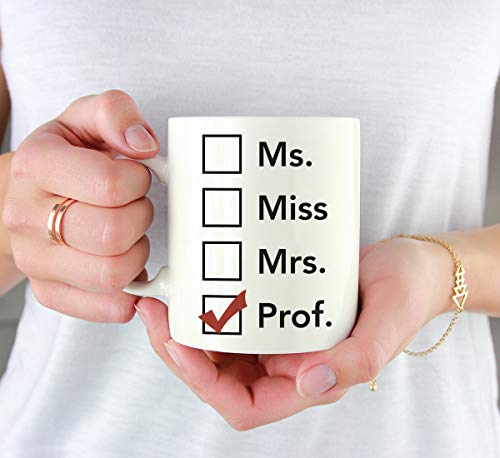 Graduation Gift Ms Miss Mrs Prof 1-Pack | Ceramic Coffee Mug | 11 OZ
