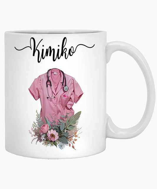 Personalized Nurse Name Kimiko Custom | Customised Coffee Mug | 11 OZ