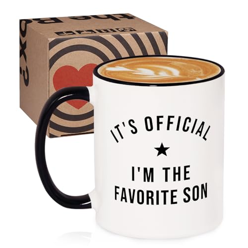 Son Gifts from Mom Favorite Birthday Fathers | Ceramic Coffee Mug | 11 OZ