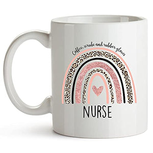 Nurse for Women Rn Nurses Practitioner Nursing | Ceramic Coffee Mug | 11 OZ