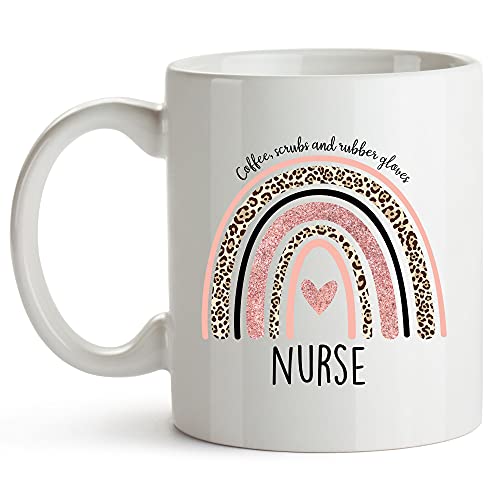 Nurse for Women Rn Nurses Practitioner Nursing | Ceramic Coffee Mug | 11 OZ