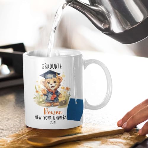Personalized Baby Lion Graduation Animal | Customised Coffee Mug | 11 OZ