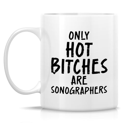 Funny Sonographer Humorous Sonography Gift for | Ceramic Coffee Mug | 11 OZ