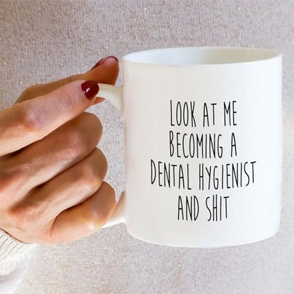 Funny Dental Hygienist or Humorous Gift for | Ceramic Coffee Mug | 11 OZ