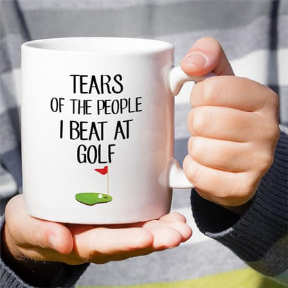 Funny Golfer Tears Of The People I Beat At | Ceramic Coffee Mug | 11 OZ