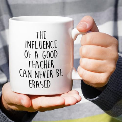 Funny Teacher The Influence of a Good Can | Ceramic Coffee Mug | 11 OZ