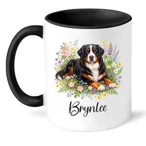 Customized Bernese Mountain with Name | Customised Coffee Mug | 11 OZ