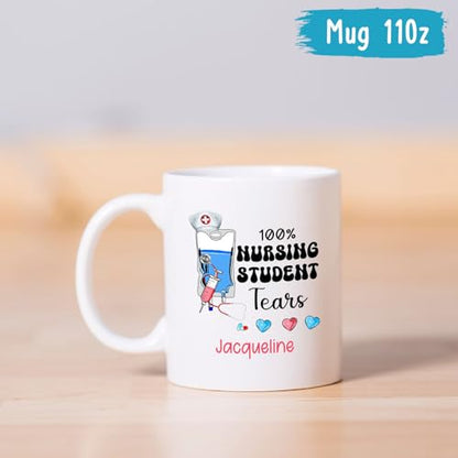 Personalized RN Nursing Student Tears New | Customised Coffee Mug | 11 OZ