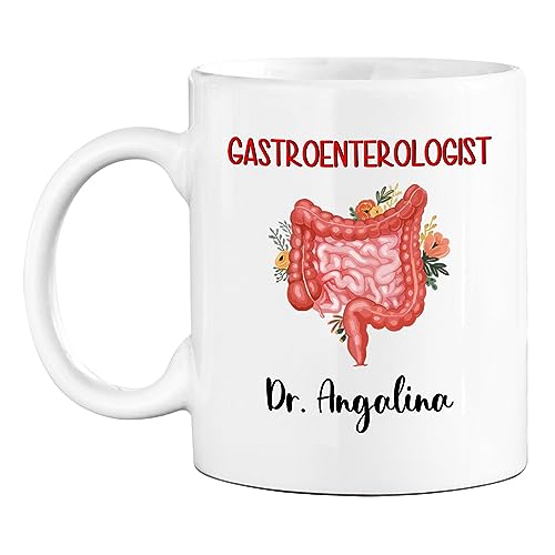 Personalized Gastroenterologist Floral | Customised Coffee Mug | 11 OZ