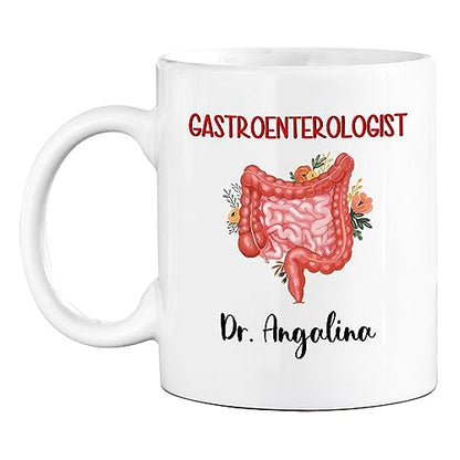 Personalized Gastroenterologist Floral | Customised Coffee Mug | 11 OZ