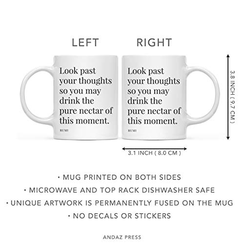 Motivational Inspirational Quote Gift Look | Ceramic Coffee Mug | 11 OZ