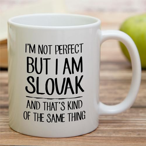 Funny Slovak I m Not Perfect But or Humorous | Ceramic Coffee Mug | 11 OZ