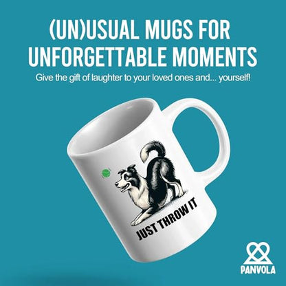 Just Throw It Border Collie Dog Lover Gifts | Ceramic Coffee Mug | 11 OZ