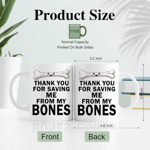 RZHV Thank You For Saving Me From My Doctorate | Ceramic Coffee Mug | 11 OZ
