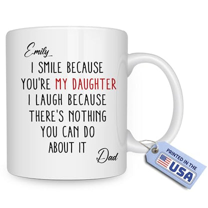 Wrappiness Funny Daughter from Mom Dad I | Customised Coffee Mug | 11 OZ