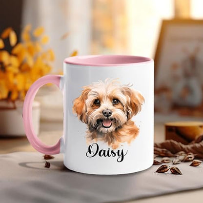 Personalized Maltipoo Gift For Mom Dad Cute | Customised Coffee Mug | 11 OZ