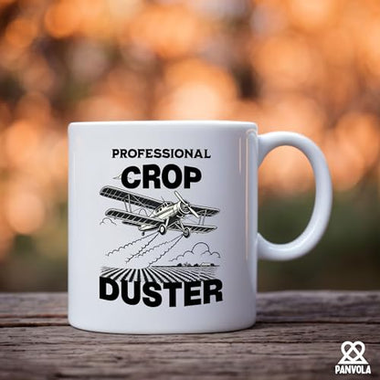 Professional Crop Duster Farmer Gifts Farming | Ceramic Coffee Mug | 11 OZ