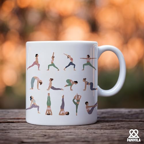 Yoga Pose Enthusiasts and Instructors Fitness | Ceramic Coffee Mug | 11 OZ