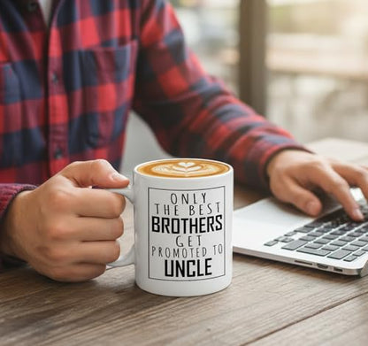 Veracco Only the Best Brothers Get Promoted to | Ceramic Coffee Mug | 11 OZ