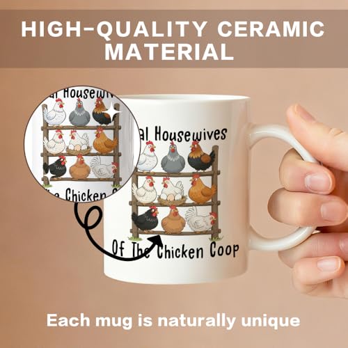 Real Housewives of The Chicken Coop Sarcastic | Ceramic Coffee Mug | 11 OZ