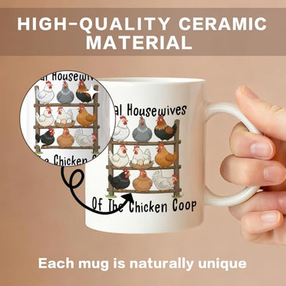 Real Housewives of The Chicken Coop Sarcastic | Ceramic Coffee Mug | 11 OZ