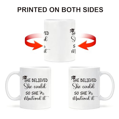 She Believed Could So Mastered It Masters | Ceramic Coffee Mug | 11 OZ