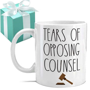Tears of Opposing Counsel Lawyer Gifts for | Ceramic Coffee Mug | 11 OZ