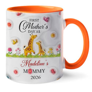 New Mommy Accent Personalized First Mother | Customised Coffee Mug | 11 OZ