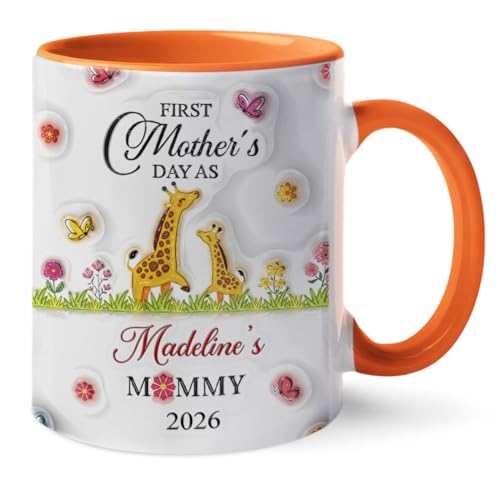 New Mommy Accent Personalized First Mother | Customised Coffee Mug | 11 OZ