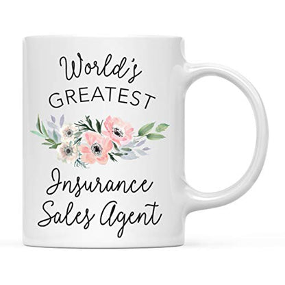 Gift for Women World s Greatest Insurance | Ceramic Coffee Mug | 11 OZ