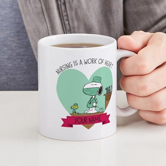 Custom Personalized Snoopy Nursing | Customised Coffee Mug | 11 OZ