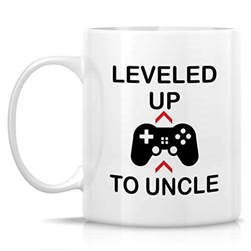 Funny Leveled Up To Uncle Gamer Sarcasm | Ceramic Coffee Mug | 11 OZ