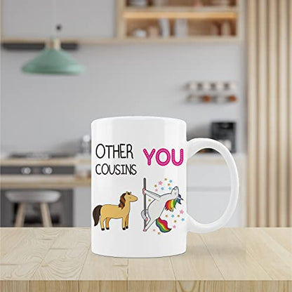 Cousins for Women Men Gifts Cousin Birthday | Ceramic Coffee Mug | 11 OZ