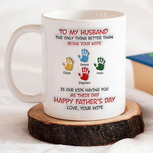 Fathers Day Funny Gift for Husband from Wife | Ceramic Coffee Mug | 11 OZ