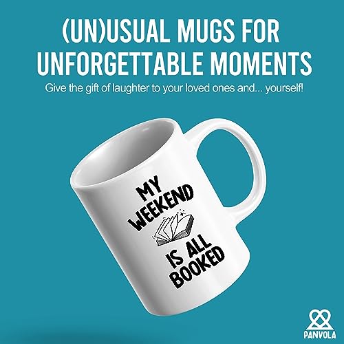 My Weekend Is All Booked Librarian Book Lover | Ceramic Coffee Mug | 11 OZ