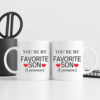 aiyaya Funny Gifts for Son from Mom You are My | Ceramic Coffee Mug | 11 OZ