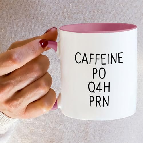 Funny Caffeine PO Q4H PRN Medical Doctor Funny | Ceramic Coffee Mug | 11 OZ