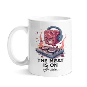 Steak DJ With Custom Name Personalized | Customised Coffee Mug | 11 OZ