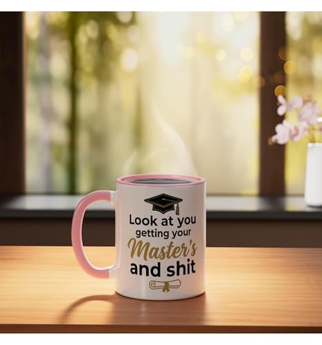 Look at you getting your Master s and Scholar | Ceramic Coffee Mug | 11 OZ