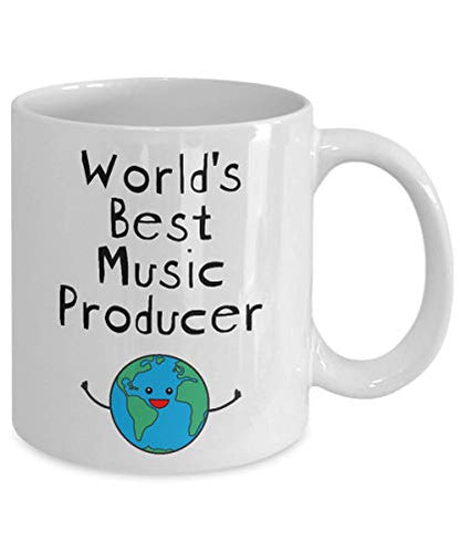 DesiDD World s Best Music Producer Funny Gifts | Ceramic Coffee Mug | 11 OZ