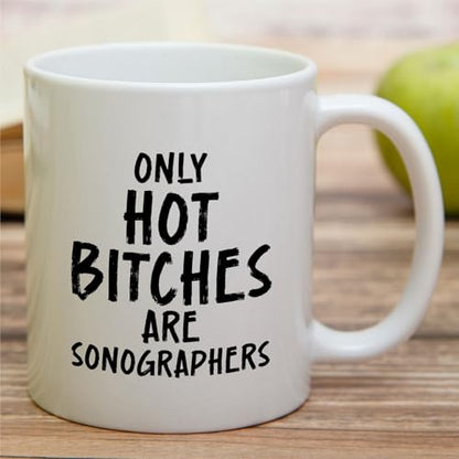 Funny Sonographer Humorous Sonography Gift for | Ceramic Coffee Mug | 11 OZ