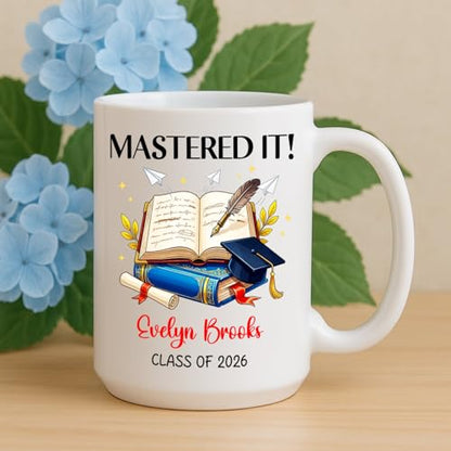 Mastered It Gift For Congratulation Grad | Customised Coffee Mug | 11 OZ