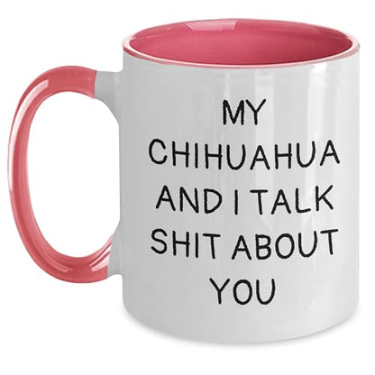 Chihuahua Dog Lovers Funny Gifts for Men Women | Ceramic Coffee Mug | 11 OZ