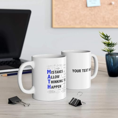 Personalized Mistakes Allow Thinking To | Customised Coffee Mug | 11 OZ