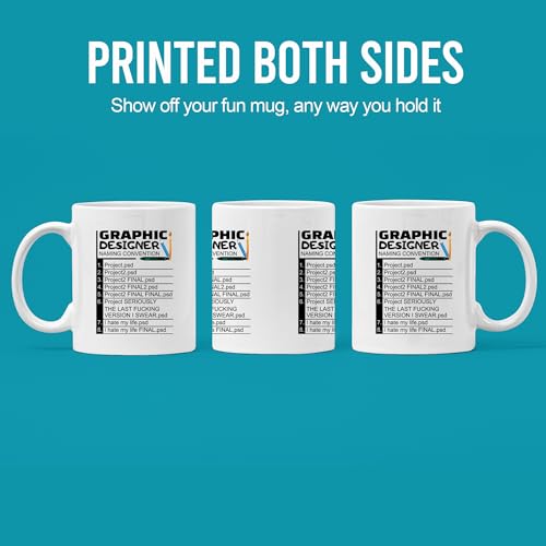 Graphic Designer Naming Convention Funny Gifts | Ceramic Coffee Mug | 11 OZ
